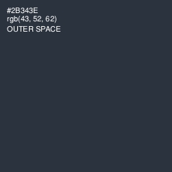#2B343E - Outer Space Color Image